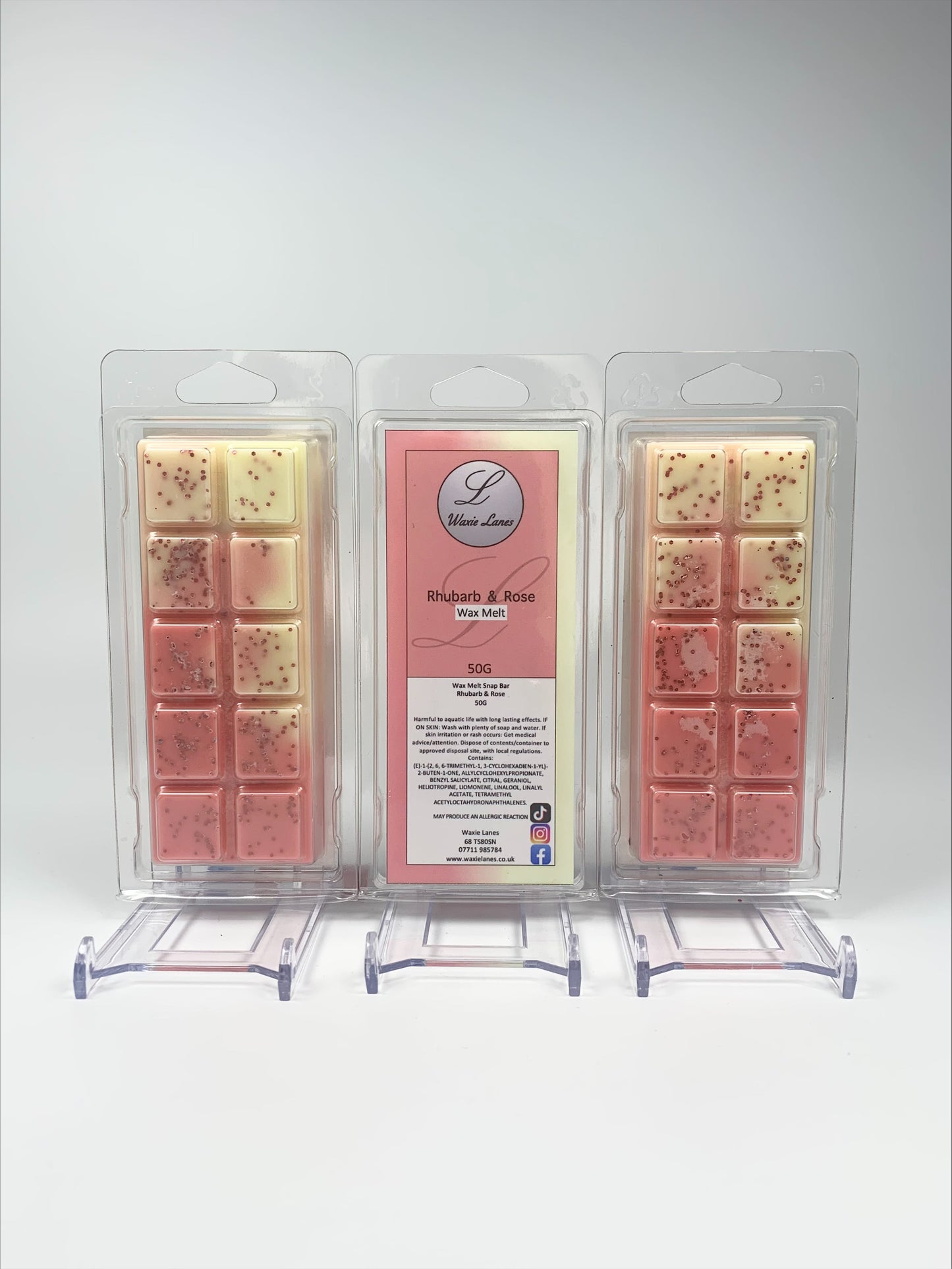 Wax Melt Snap Bar - Rhubarb & Rose